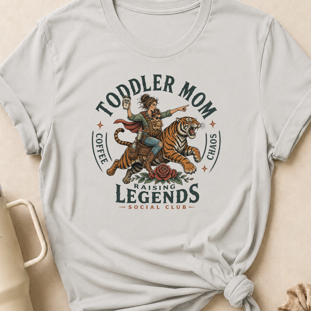 Toddler Mom Raising Legends Social Club T-Shirt