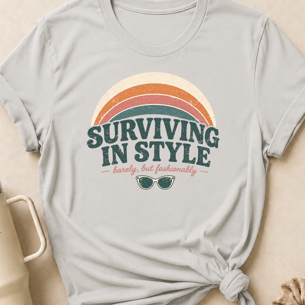 Surviving in Style but Fashionably T-Shirt