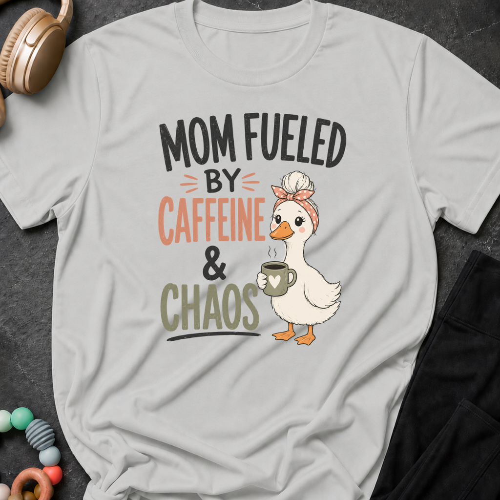 Mom Fueled by Caffeine and Chaos T-Shirt