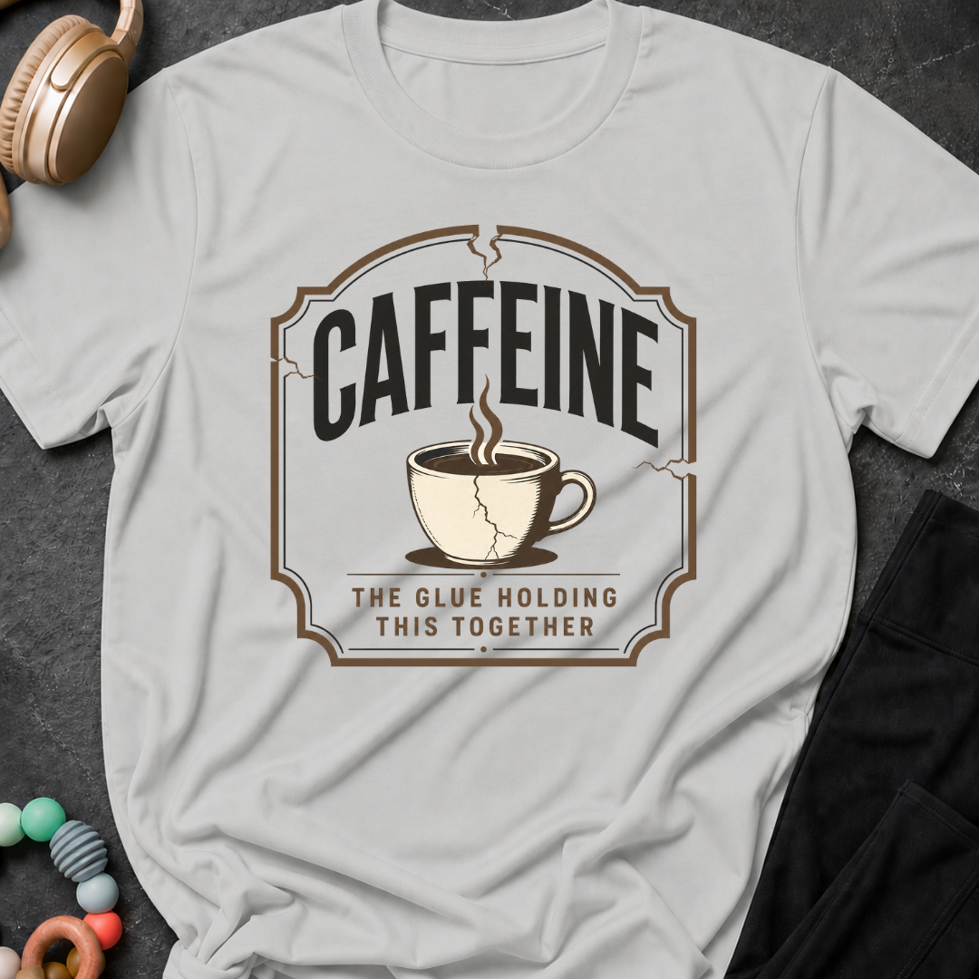 Caffeine The Glue Holding It Together T-Shirt