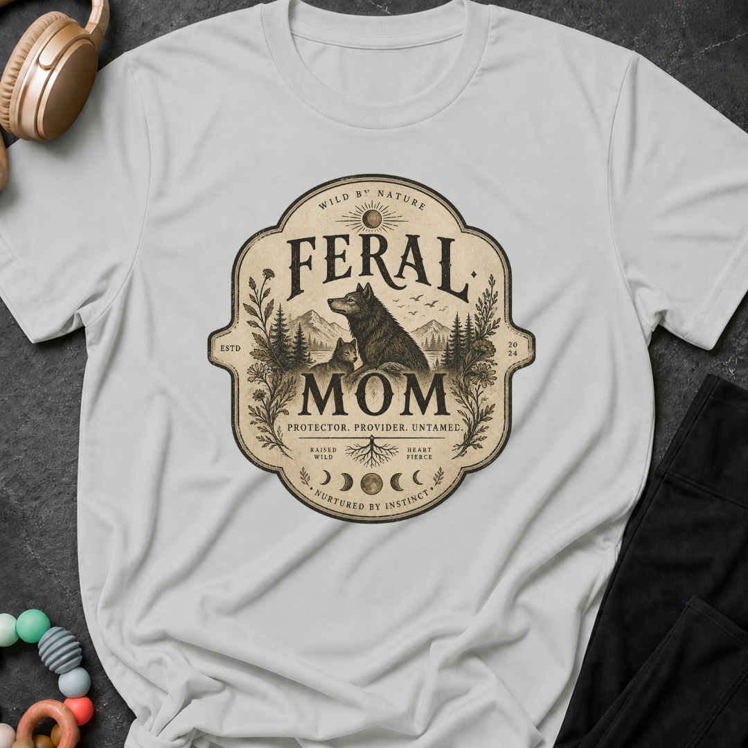 Feral Mom Protector Provider Untamed T-Shirt