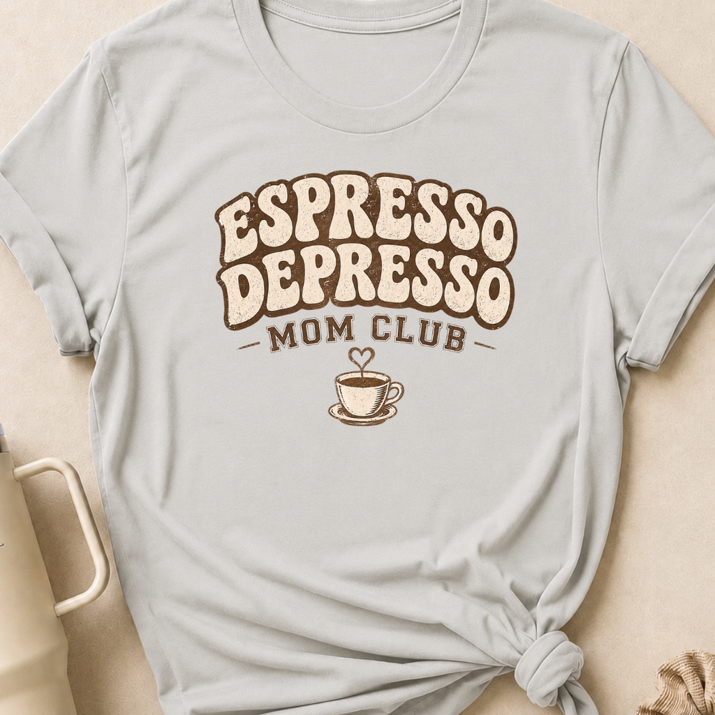 Espresso Depresso Mom Club T-Shirt