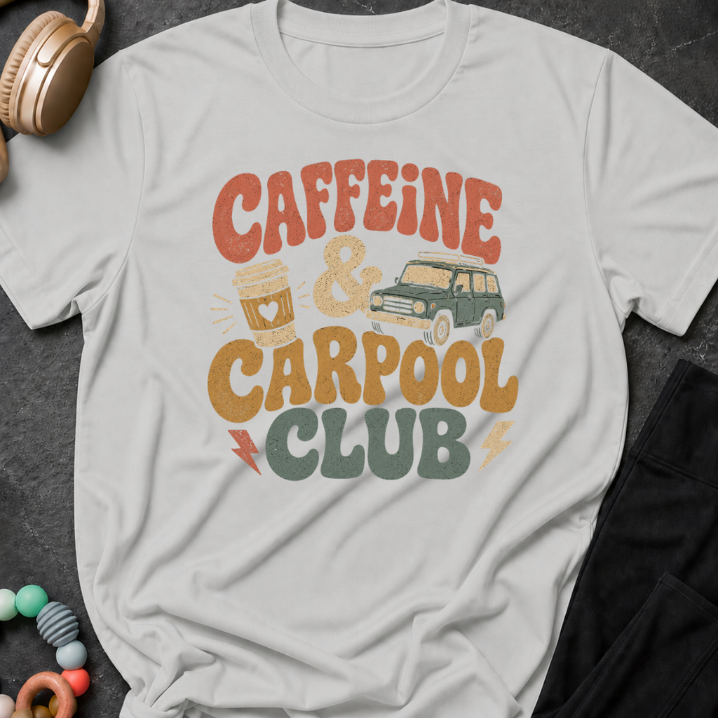 Caffeine & Carpool Club T-Shirt