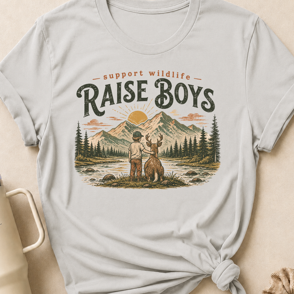 Support Wildlife Raise Boys T-Shirt