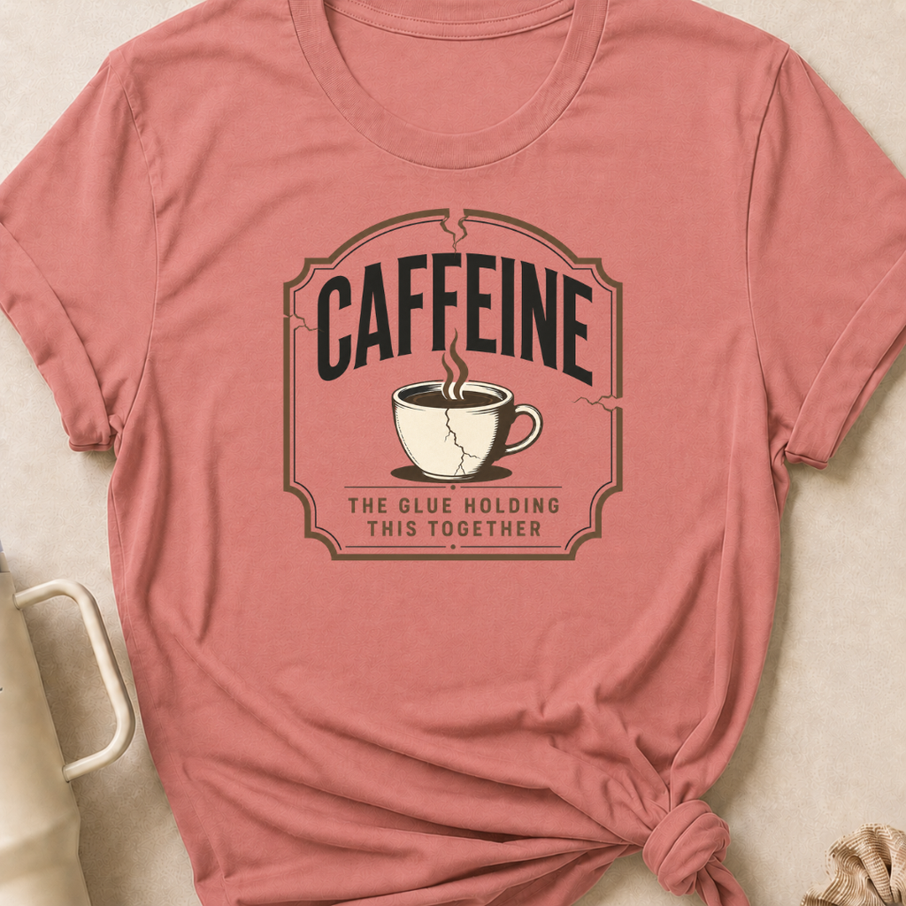 Caffeine The Glue Holding It Together T-Shirt