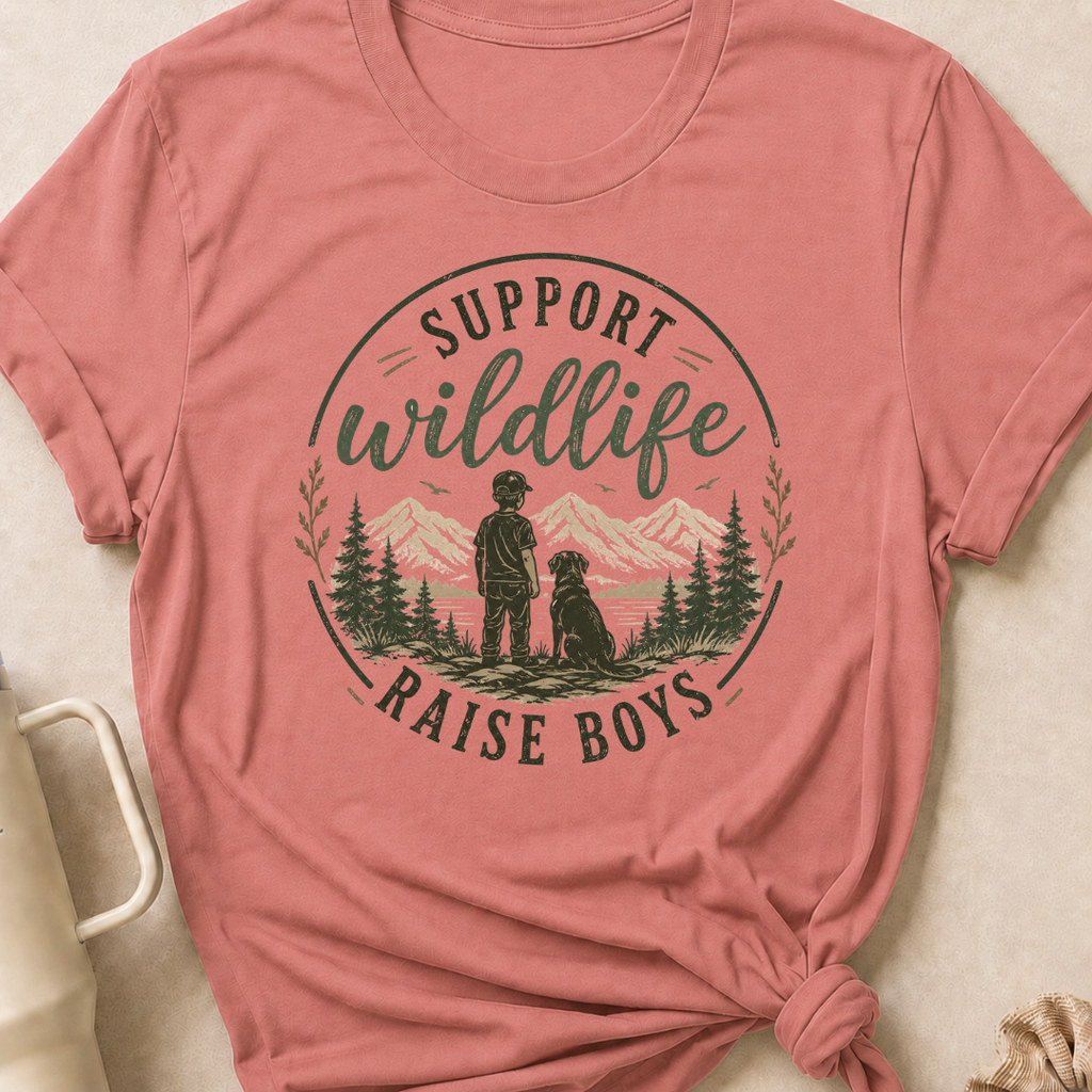 Support Wildlife Raise Boys T-Shirt