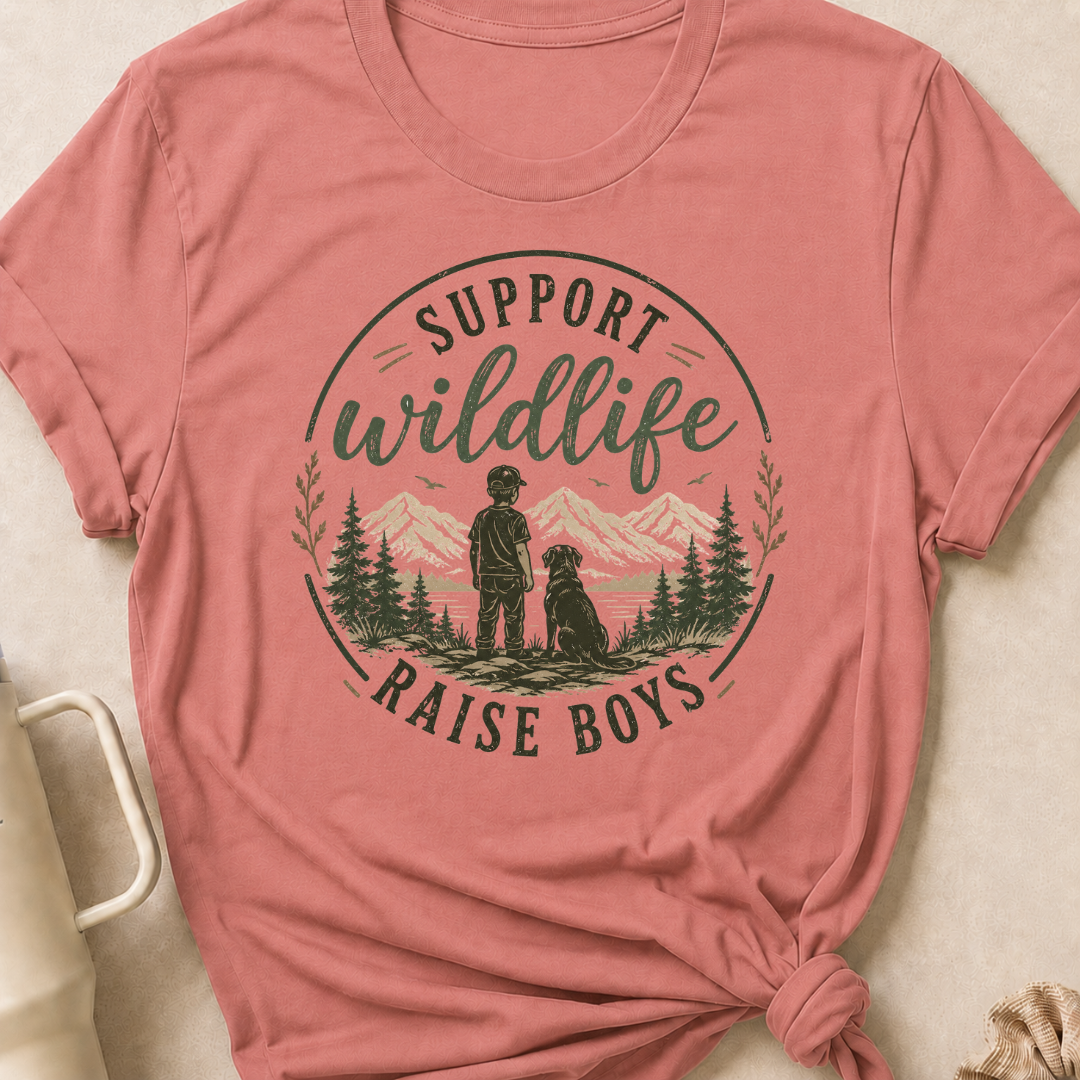 Support Wildlife Raise Boys T-Shirt