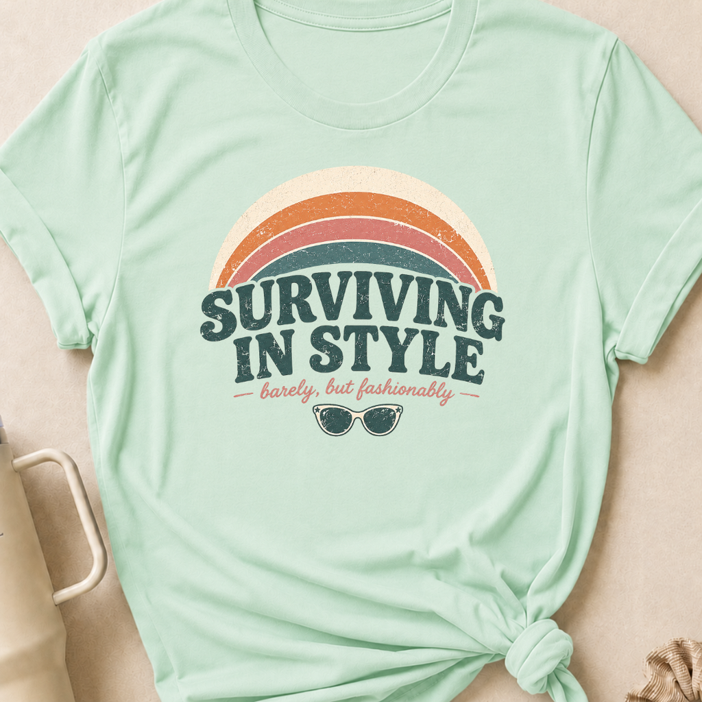 Surviving in Style but Fashionably T-Shirt