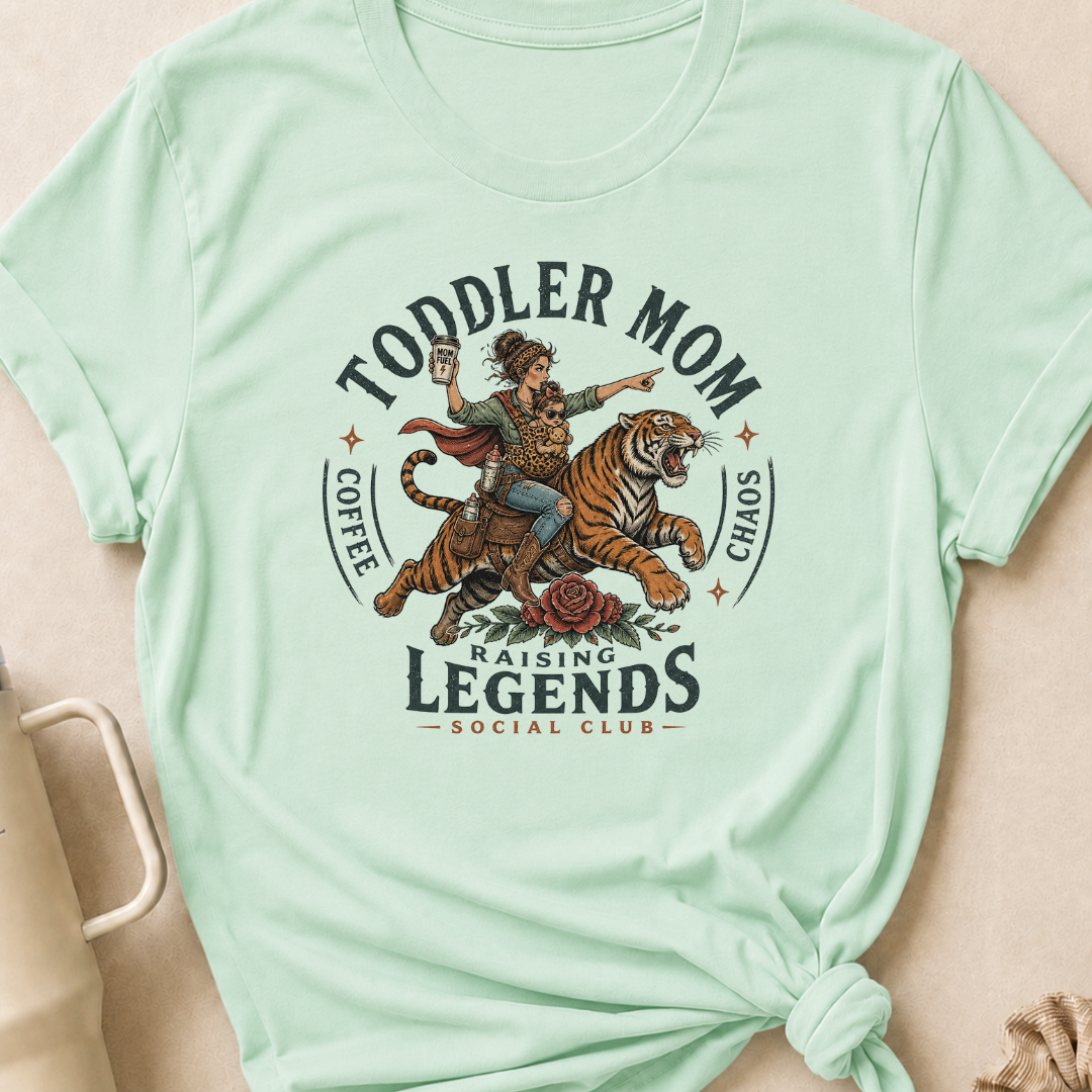 Toddler Mom Raising Legends Social Club T-Shirt