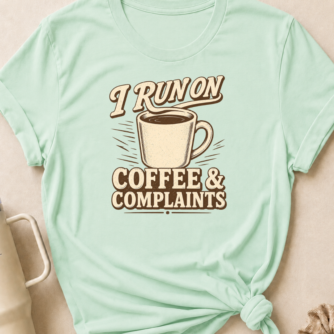 I Run on Coffee and Complaints T-Shirt