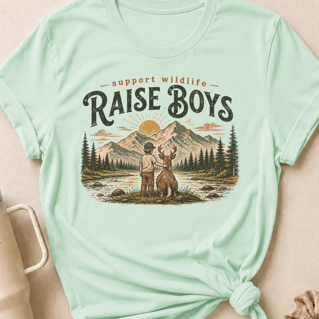 Support Wildlife Raise Boys T-Shirt