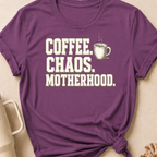 Coffee Chaos Motherhood T-Shirt