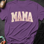 Printed Quilted Look MAMA T-Shirt