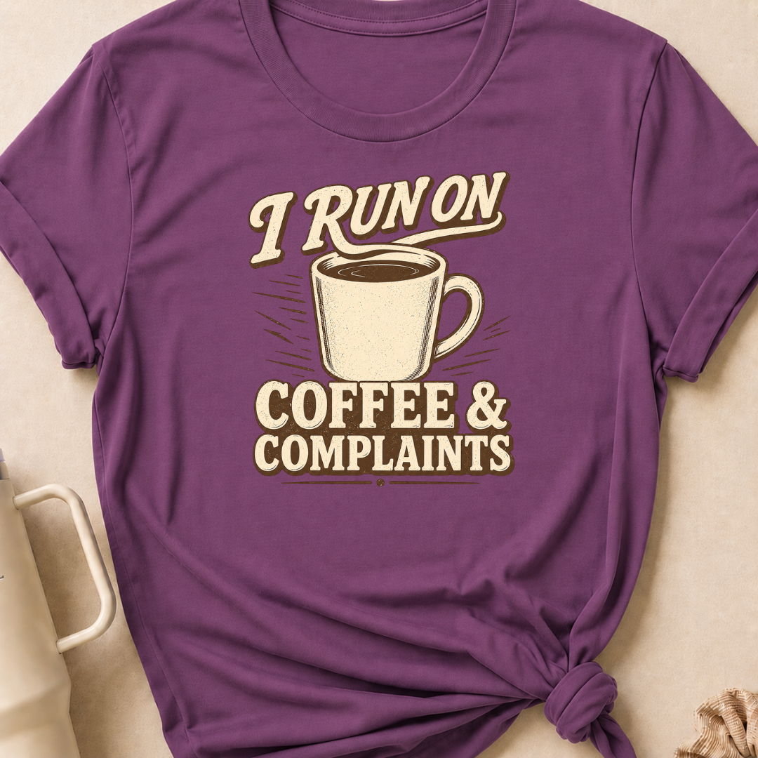 I Run on Coffee and Complaints T-Shirt