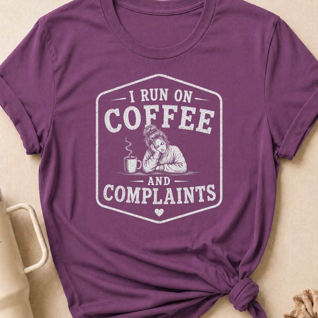 I Run on Coffee and Complaints T-Shirt