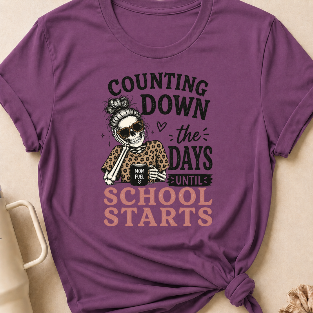 Counting Down the Days Until School Starts T-Shirt