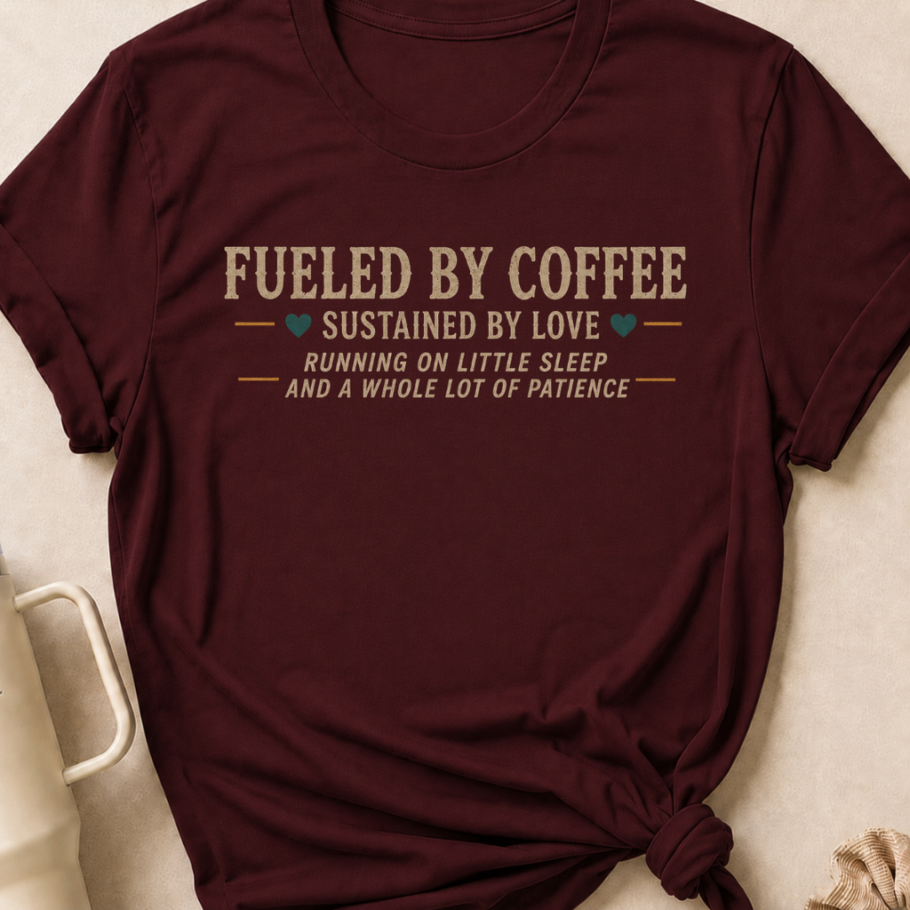 Fueled by Coffee Sustained by Love T-Shirt