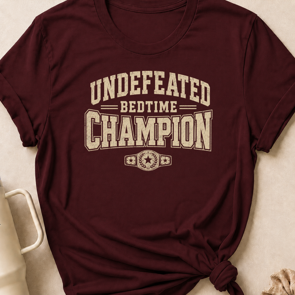 Undefeated Bedtime Champion T-Shirt