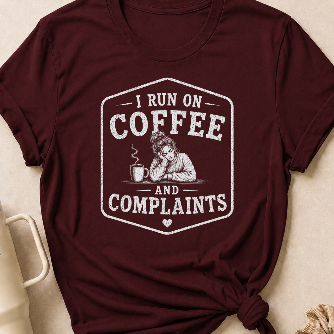 I Run on Coffee and Complaints T-Shirt