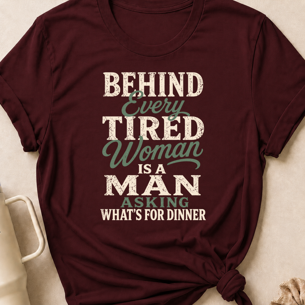Behind Every Tired Woman T-Shirt