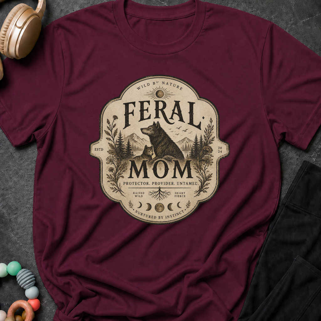 Feral Mom Protector Provider Untamed T-Shirt