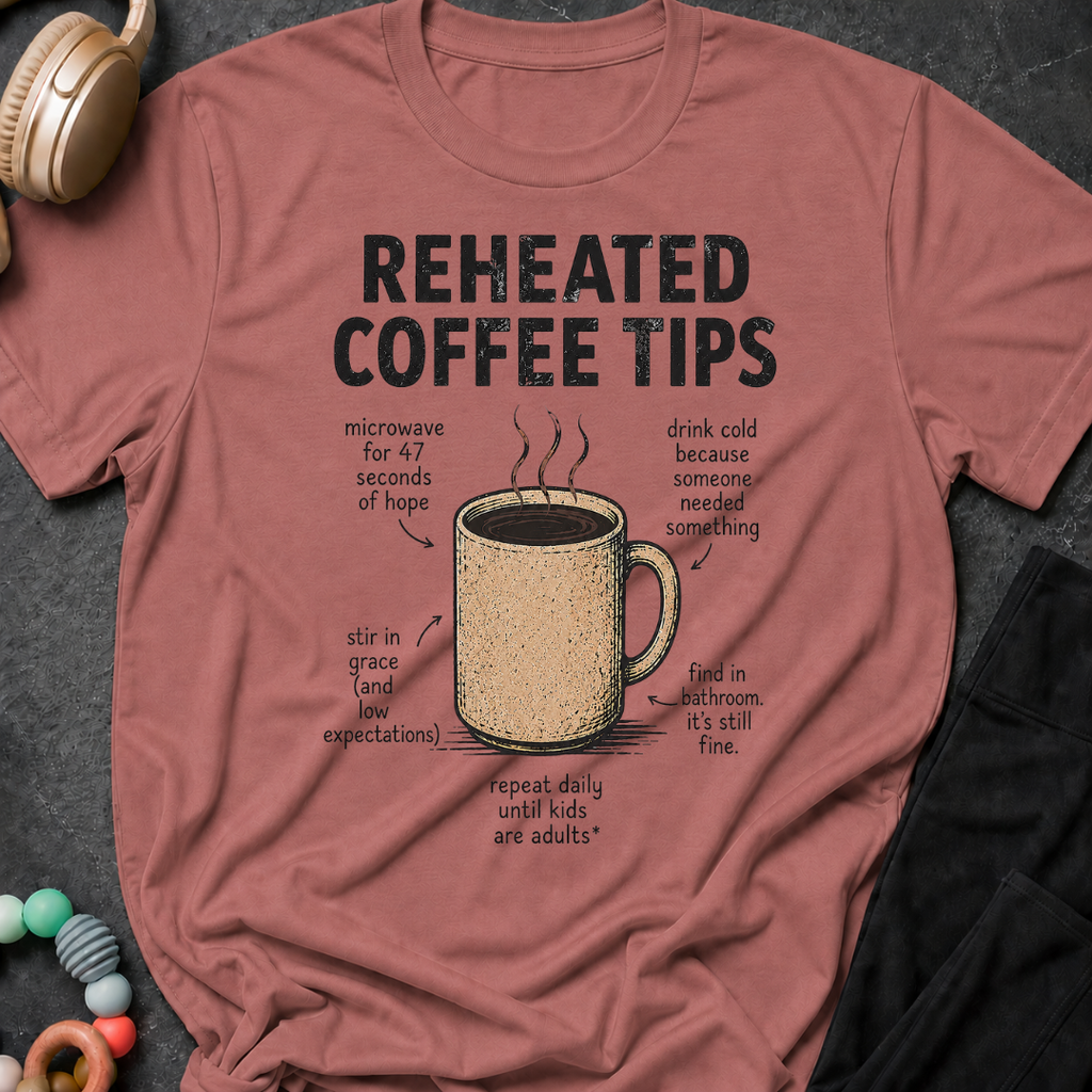 Reheated Coffee Tips T-Shirt