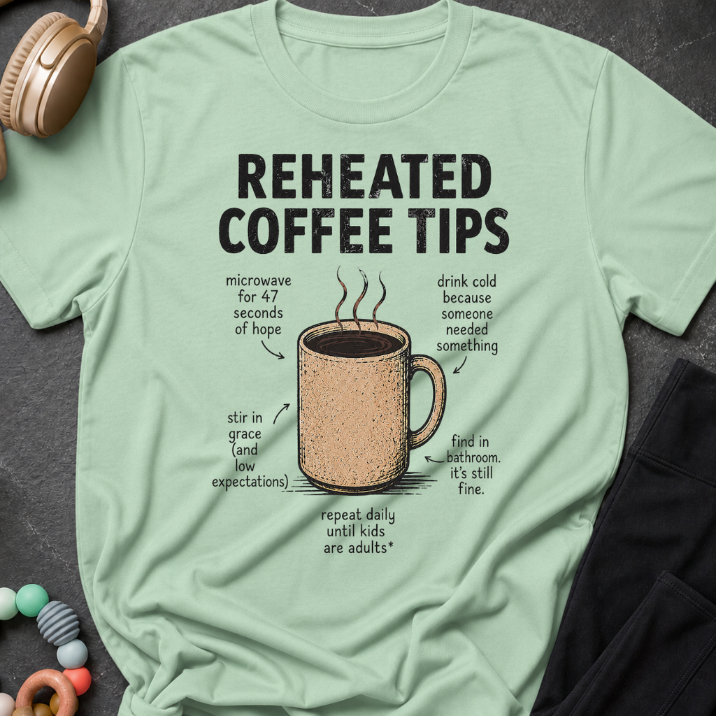 Reheated Coffee Tips T-Shirt