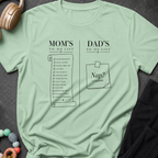 Mom's To-Do List Dad's To Do List T-Shirt