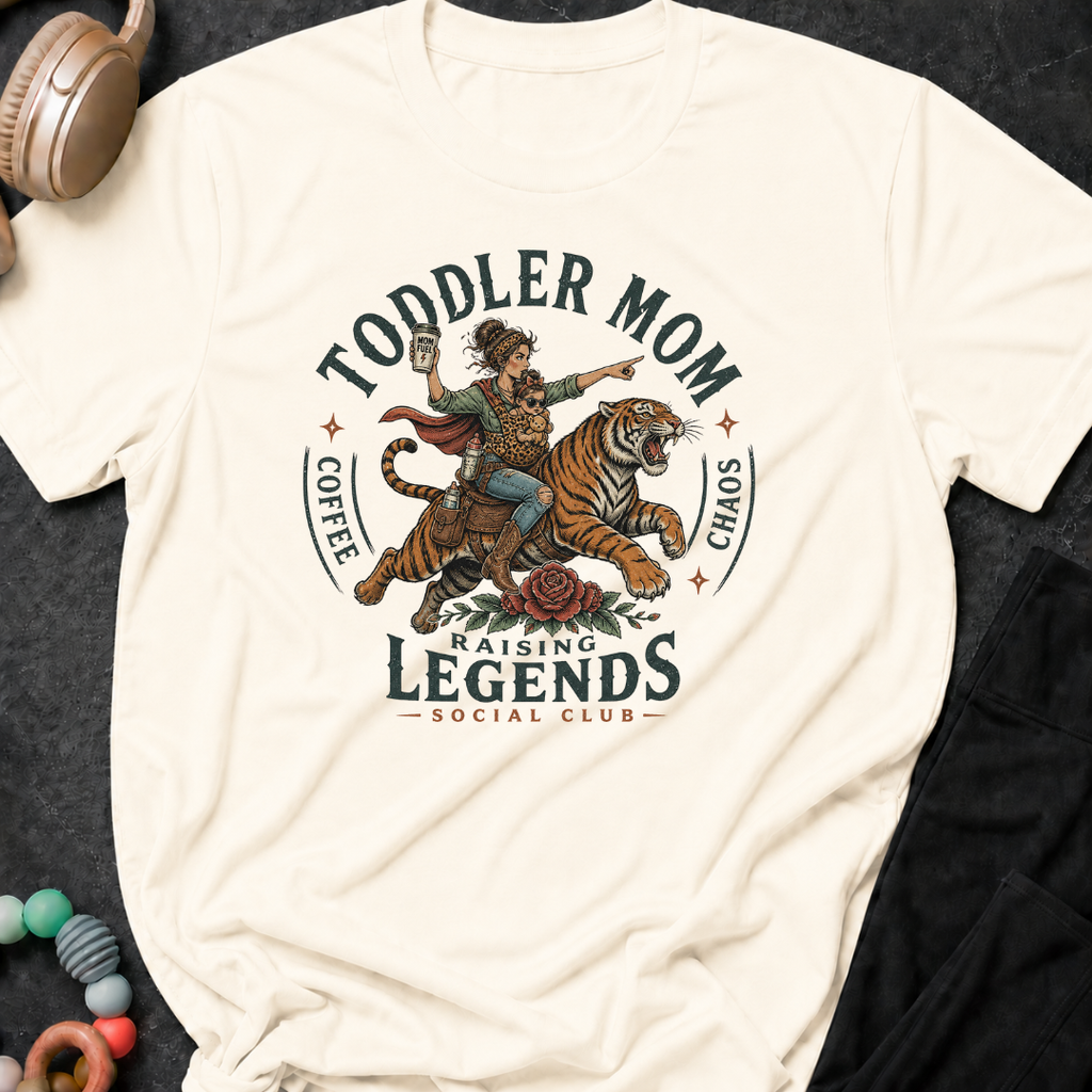 Toddler Mom Raising Legends Social Club T-Shirt