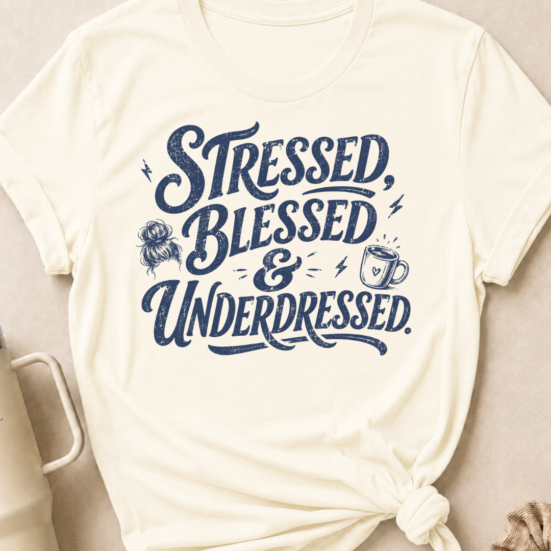 Stressed Blessed & Underdressed T-Shirt