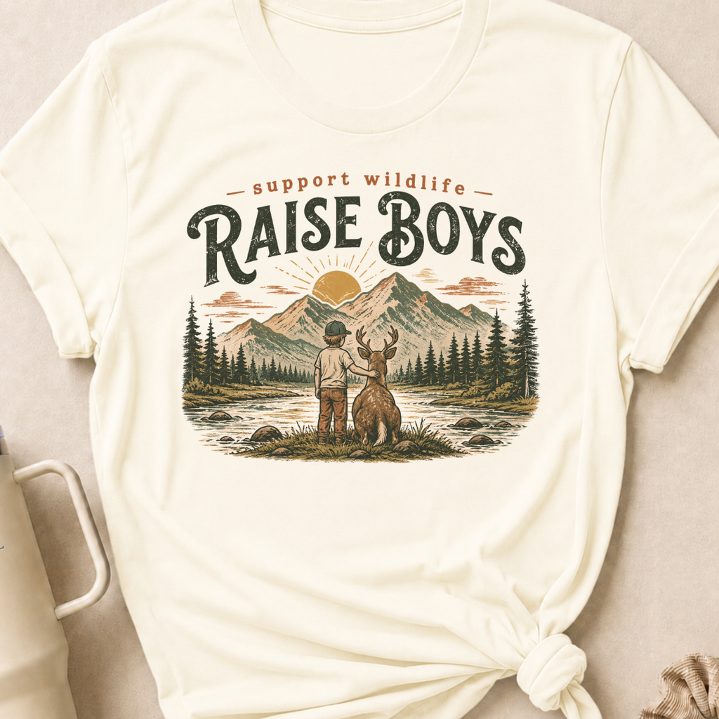 Support Wildlife Raise Boys T-Shirt