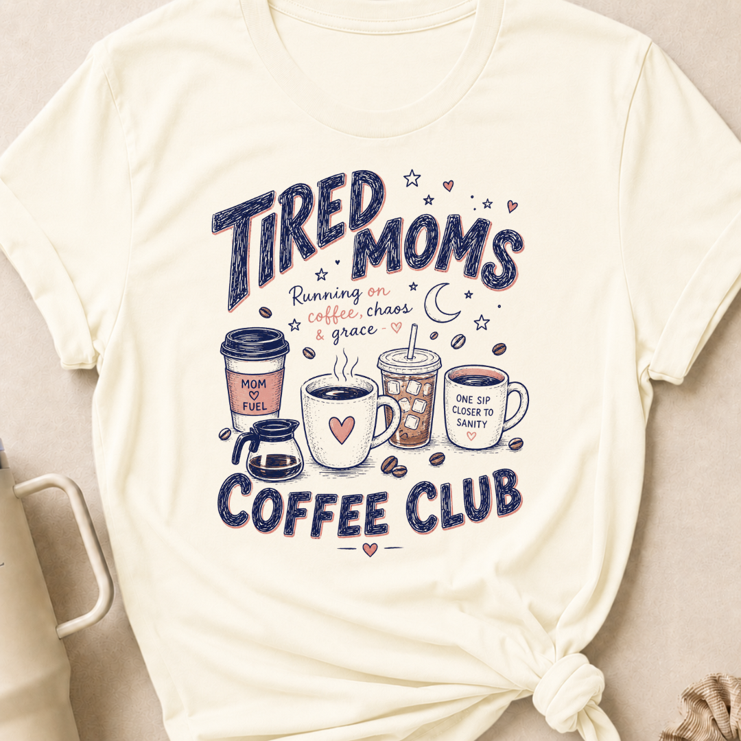 Tired Moms Coffee Club T-Shirt