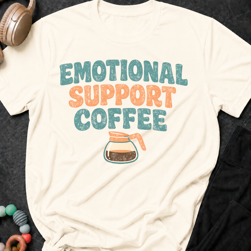 Emotional Support Coffee T-Shirt
