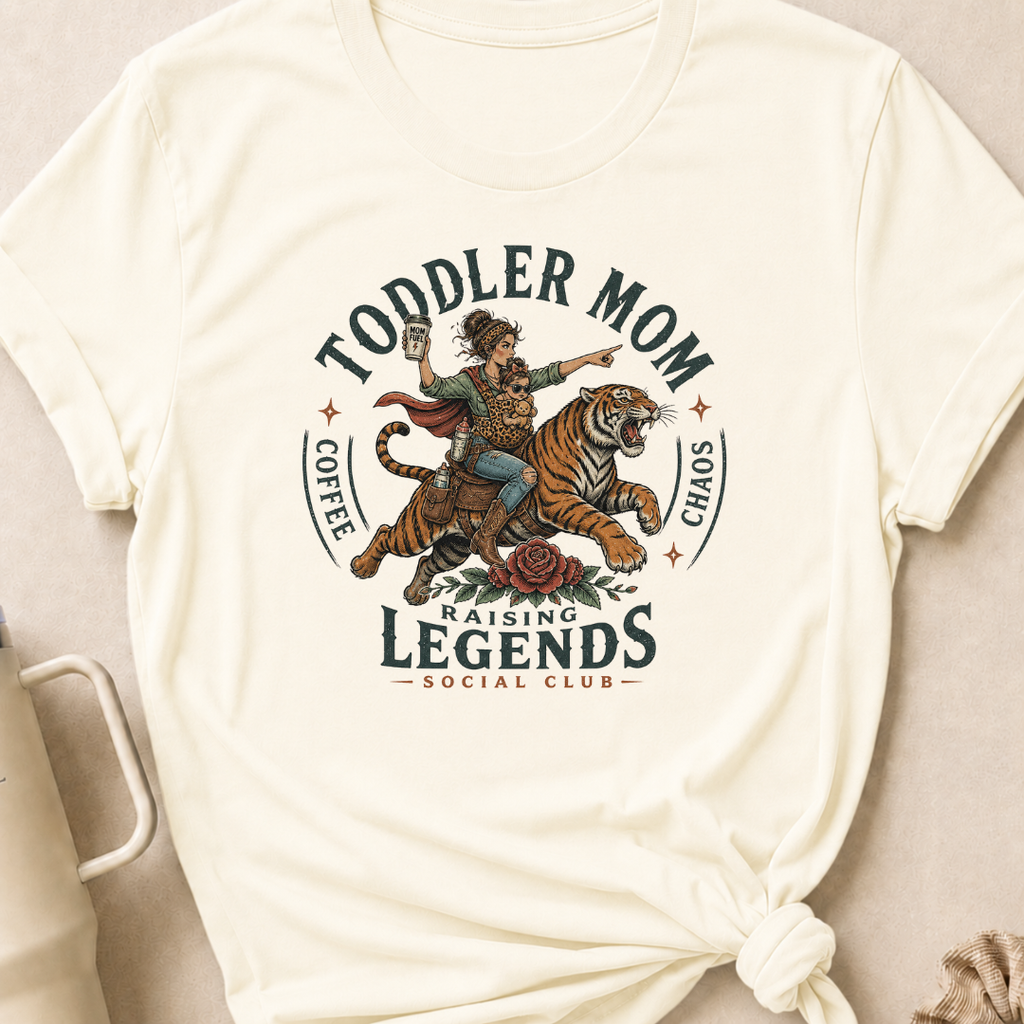 Toddler Mom Raising Legends Social Club T-Shirt