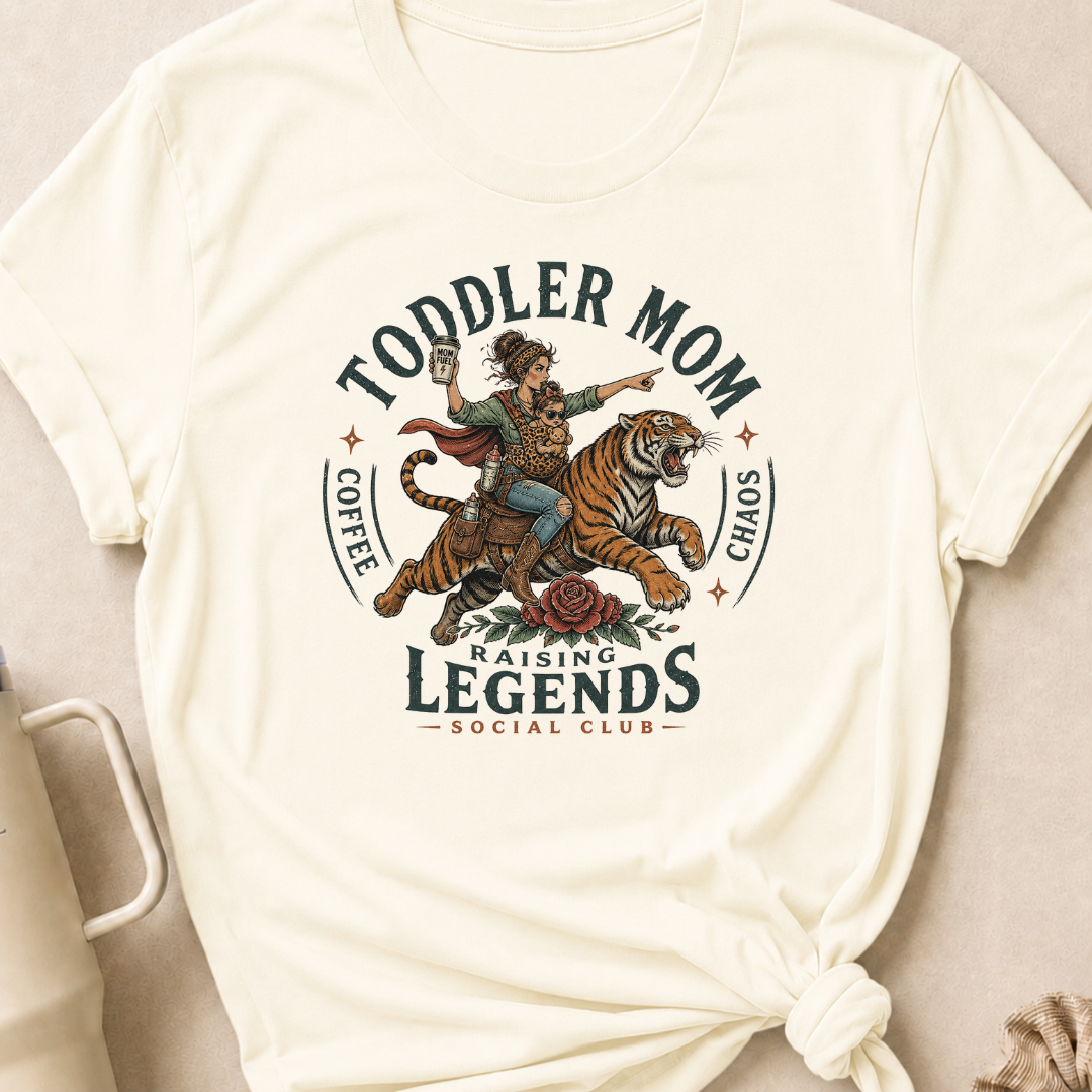 Toddler Mom Raising Legends Social Club T-Shirt
