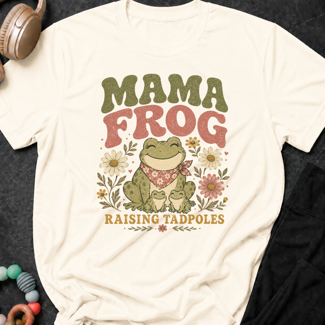 Mama Frog raising Tadpoles T-Shirt
