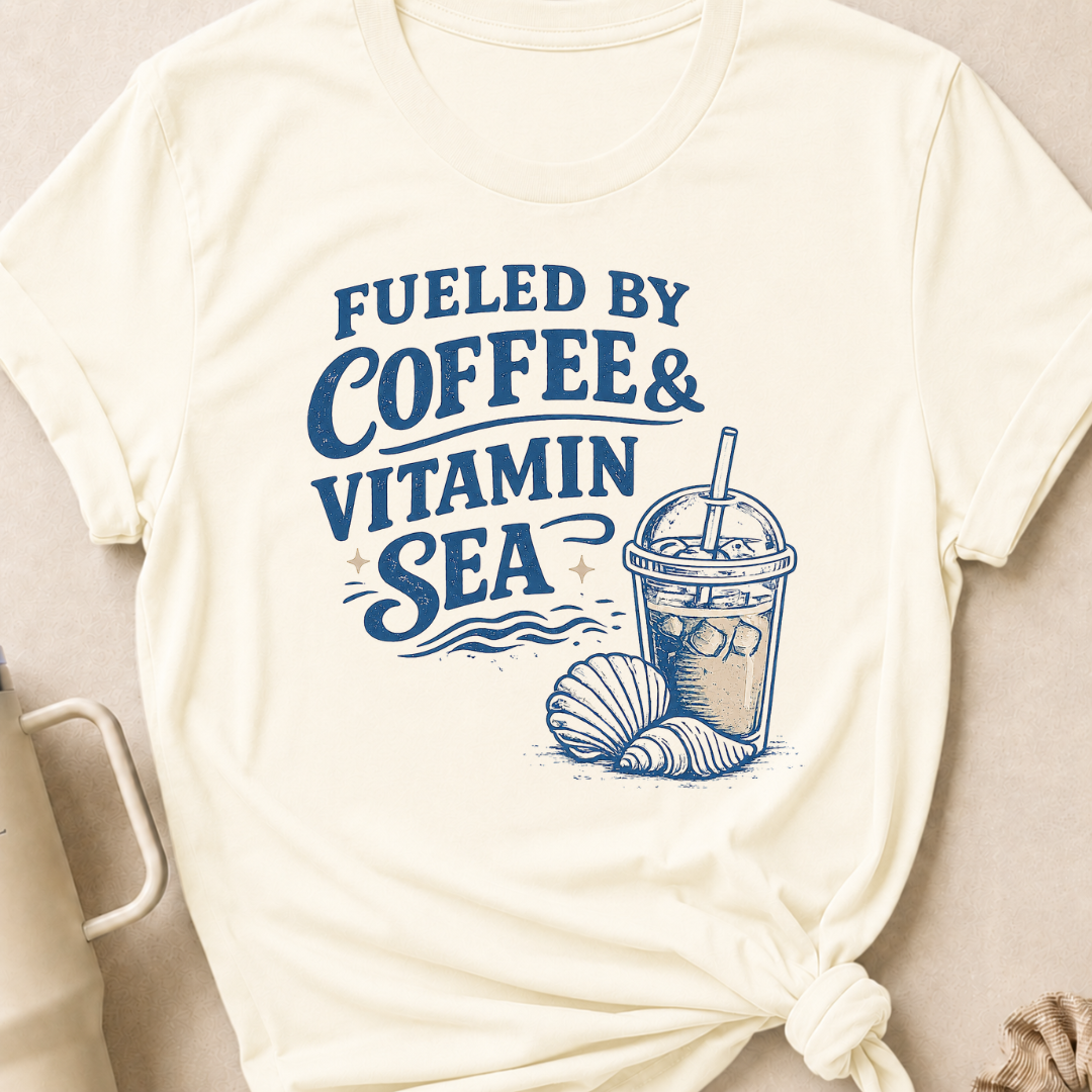 Fueled By Coffee and Vitamin Sea T-Shirt