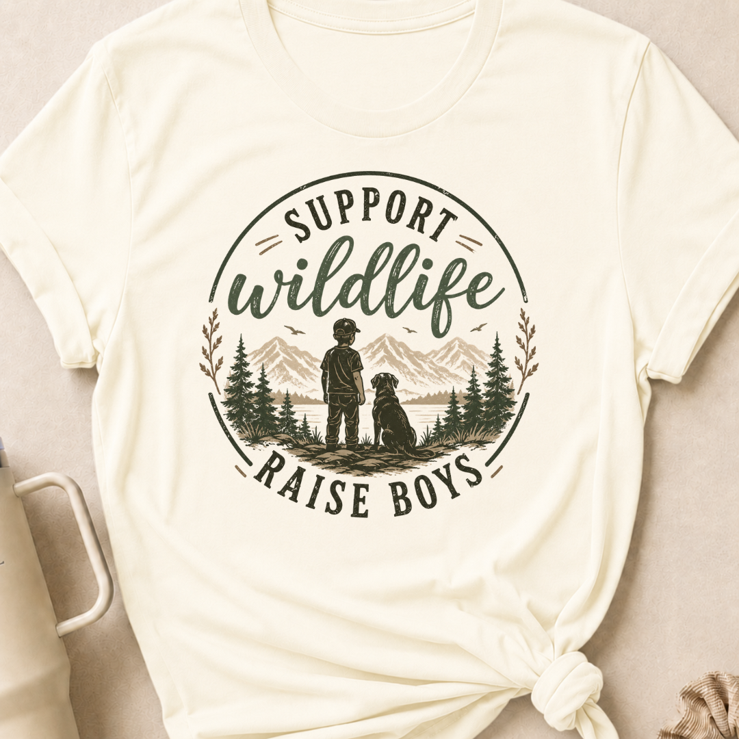 Support Wildlife Raise Boys T-Shirt