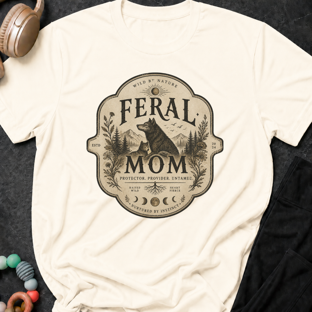 Feral Mom Protector Provider Untamed T-Shirt