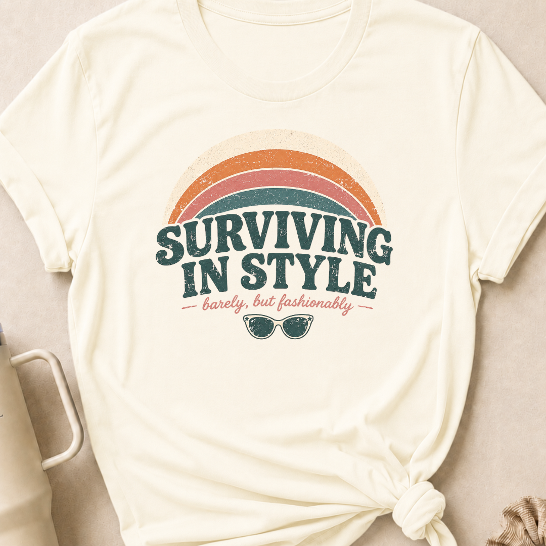 Surviving in Style but Fashionably T-Shirt