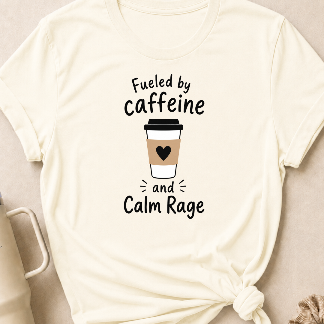 Fueled By Caffeine and Calm Rage T-Shirt
