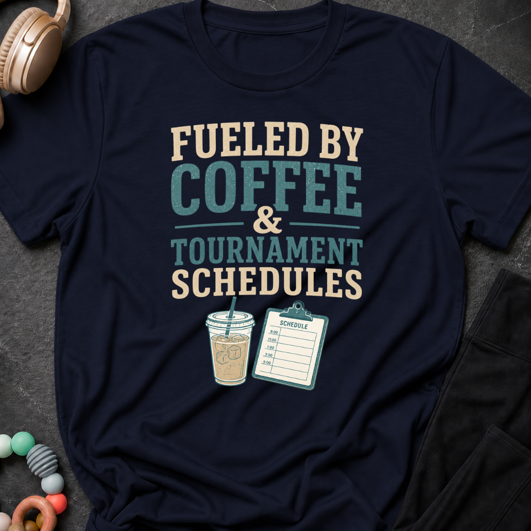 Fueled By Coffee & Tournament Schedules T-Shirt