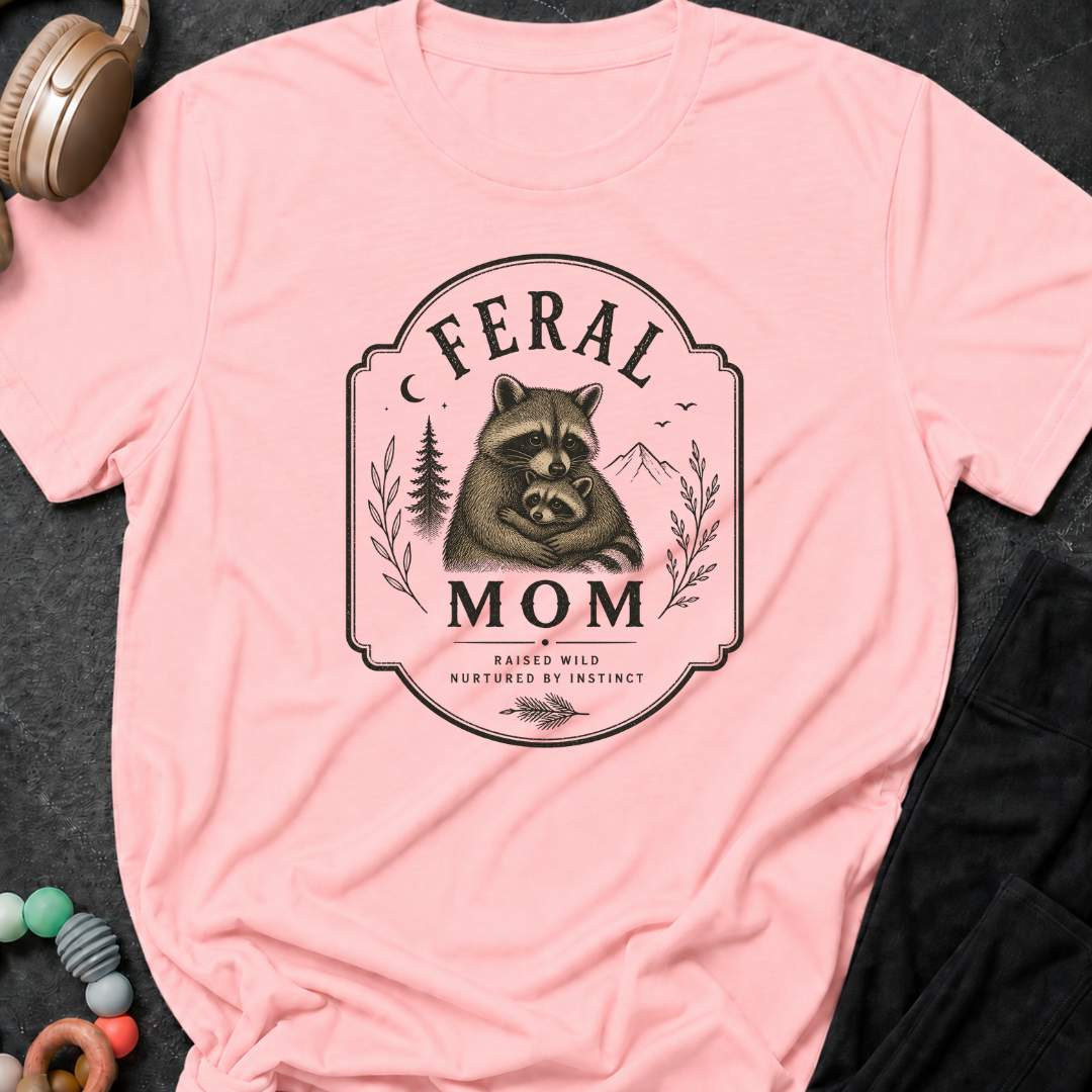 Feral Mom Raised Wild Nurtured By Instinct T-Shirt