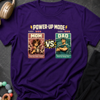 Power Up Mode Mom Vs Dad T-Shirt