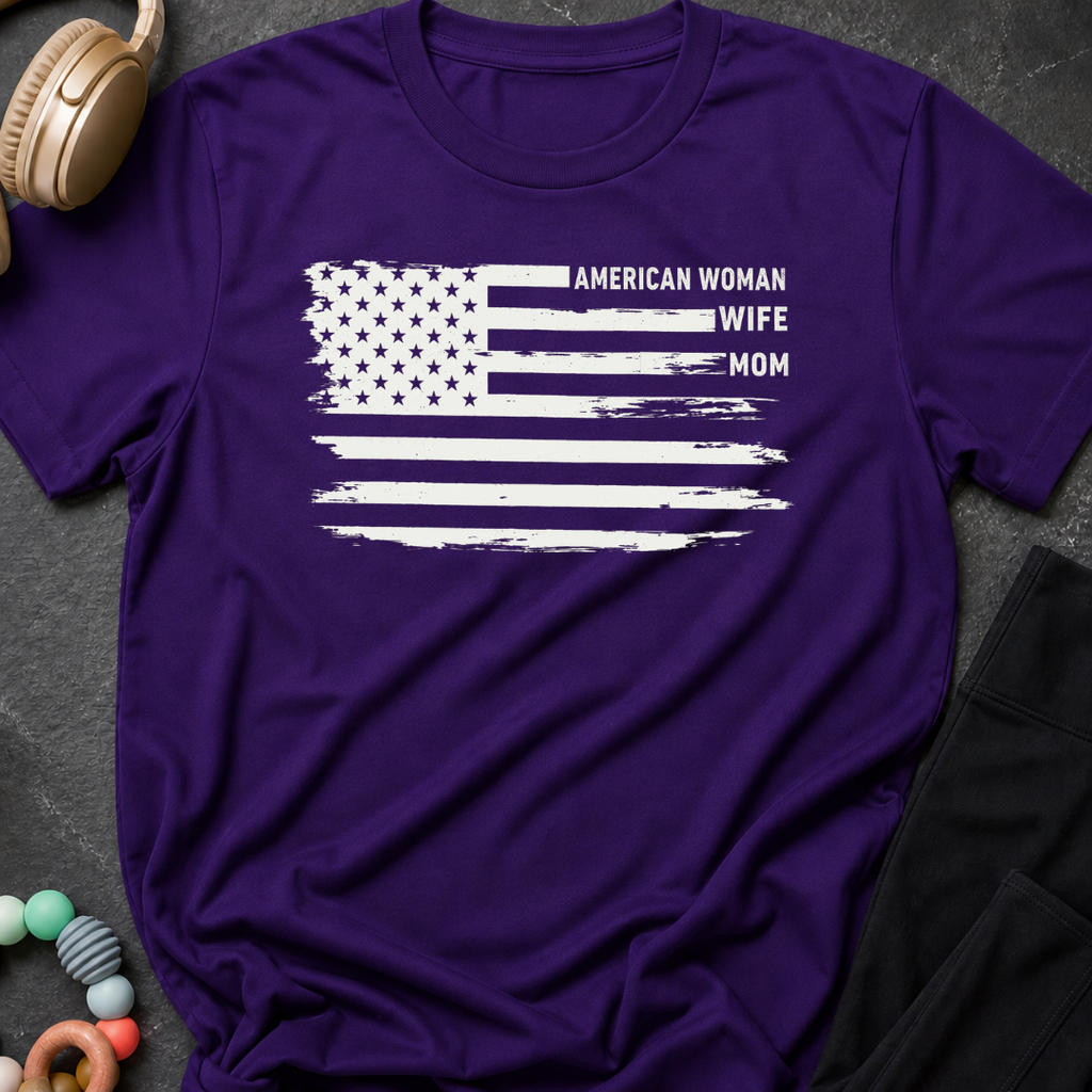 American Woman Wife Mom T-Shirt