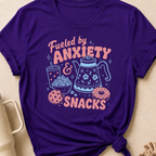 Fueled by Anxiety and Snacks T-Shirt