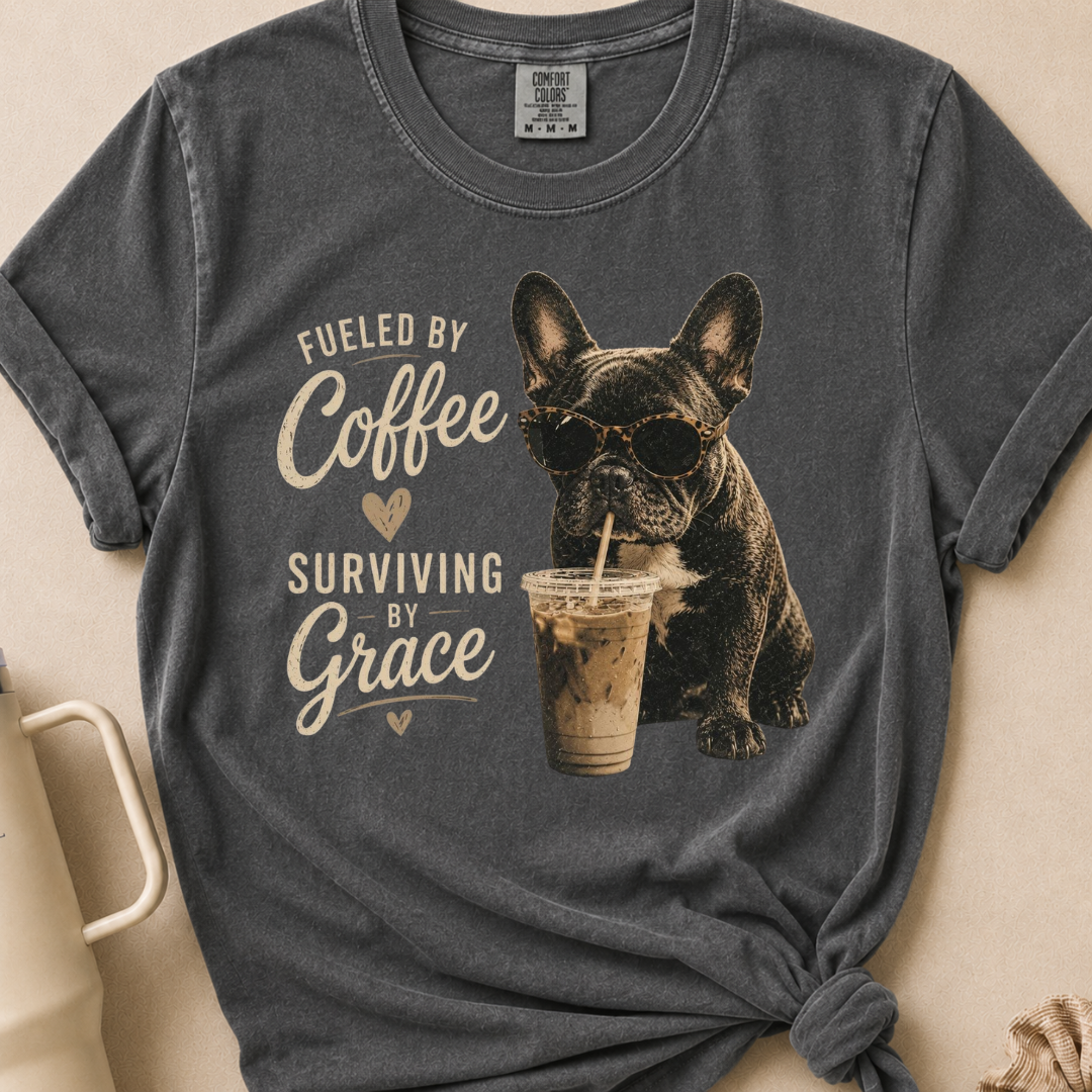 Fueled by Coffee Comfort Colors Tshirt