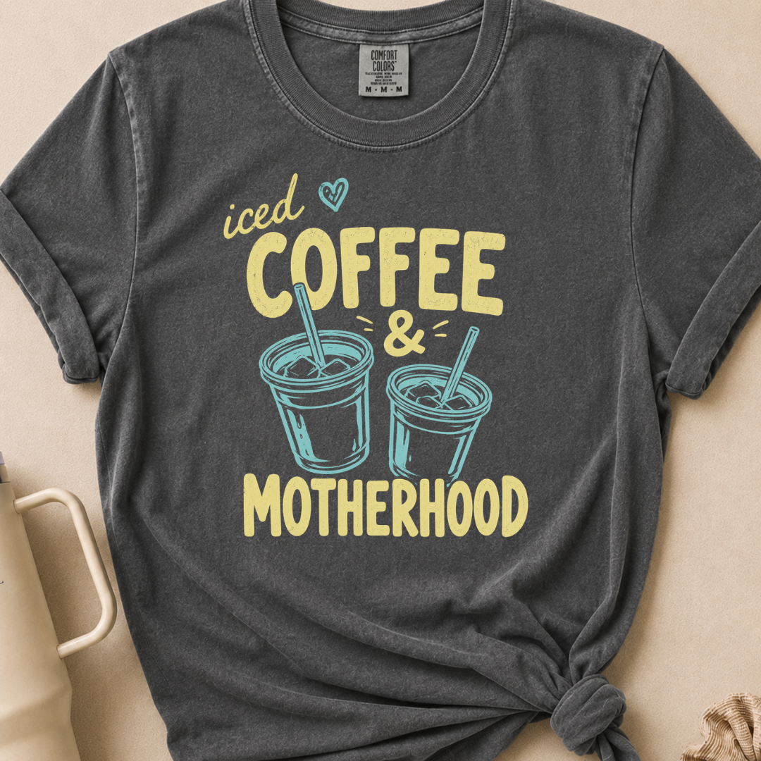 Iced Coffee & Motherhood T-shirt