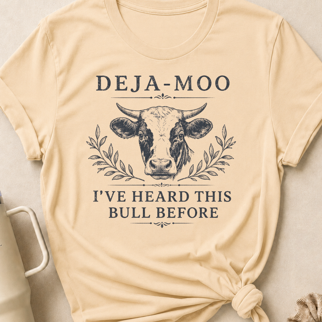 Deja-Moo I've Heard This Bull Before T-Shirt
