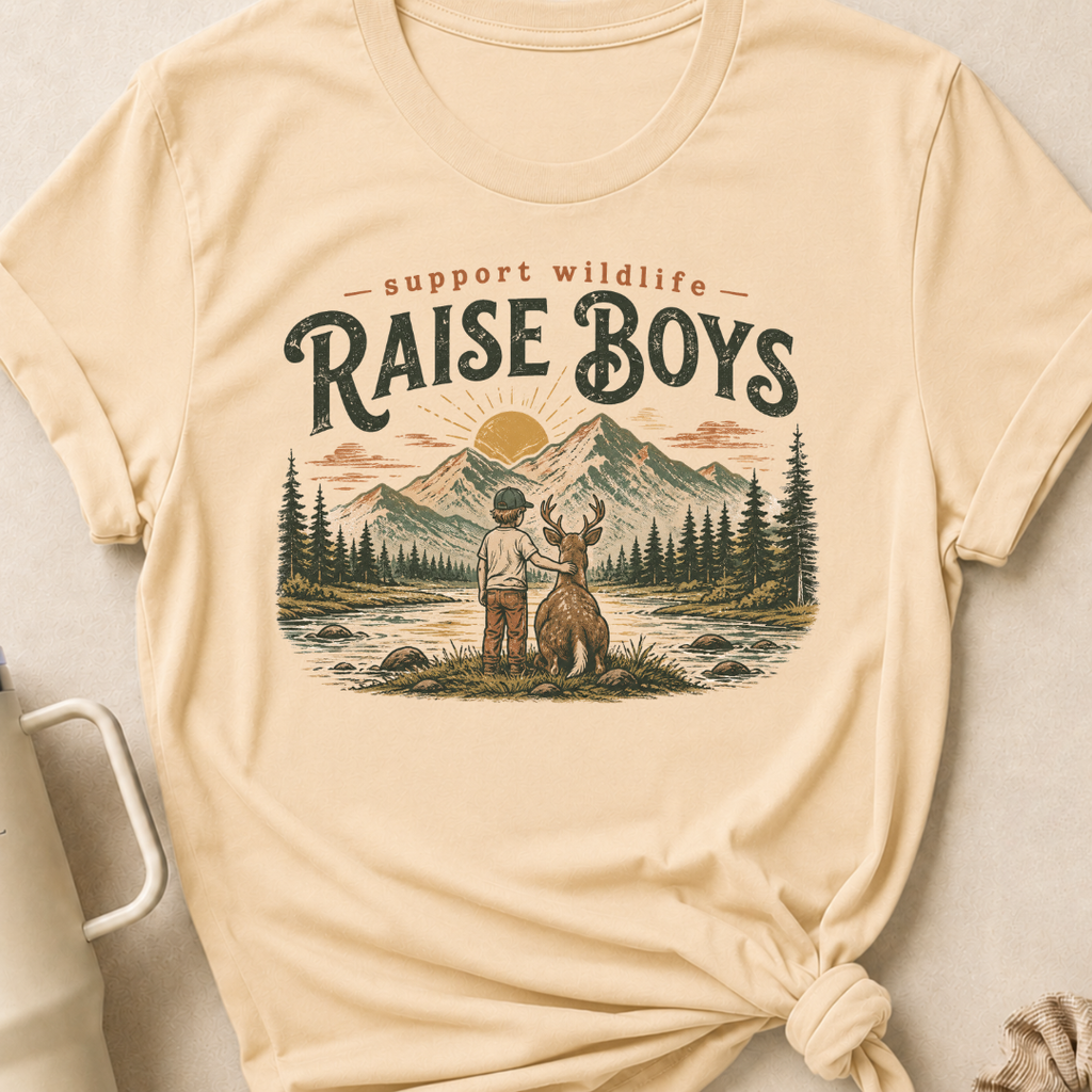 Support Wildlife Raise Boys T-Shirt
